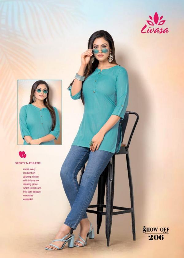 Livasa Show Off Vol 2 Rayon Exclusive Designer Kurti Collection